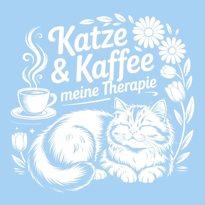 Motif de caféthérapie pour chat