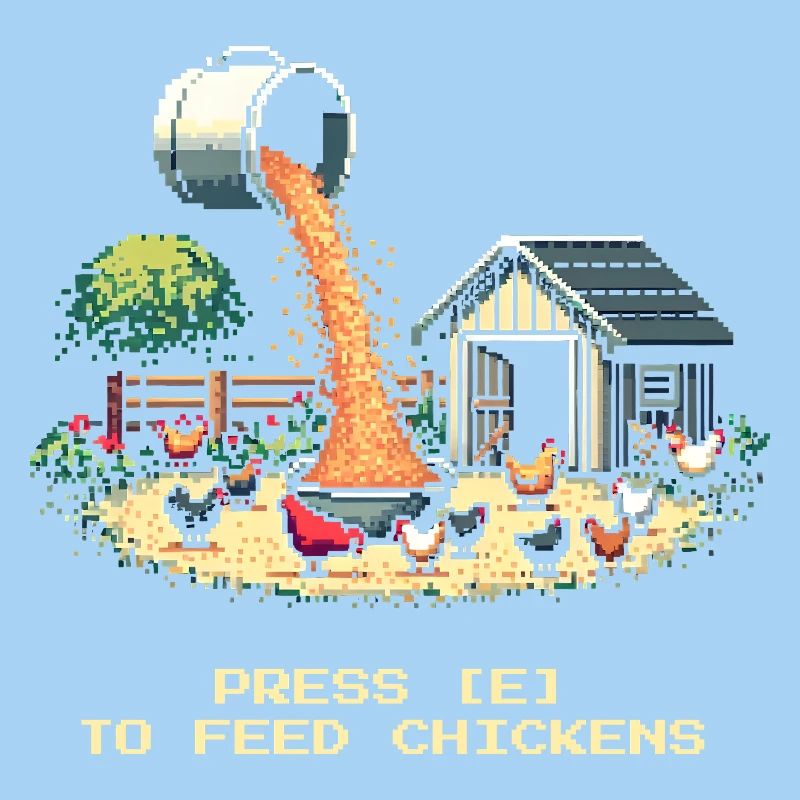 Press E to Feed | Farm Gamer