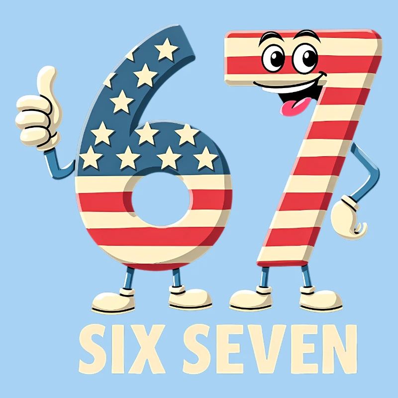 US Flag 67 Memes Six Seven