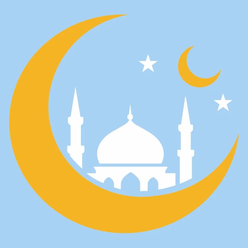 Islam Crescent Moon Mosque Silhouette