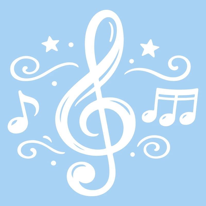 Notes musicales de clé