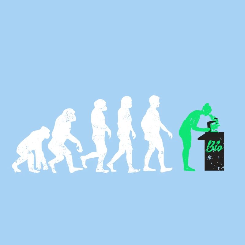 Biologe evolution geschenk beruf biologie mikro