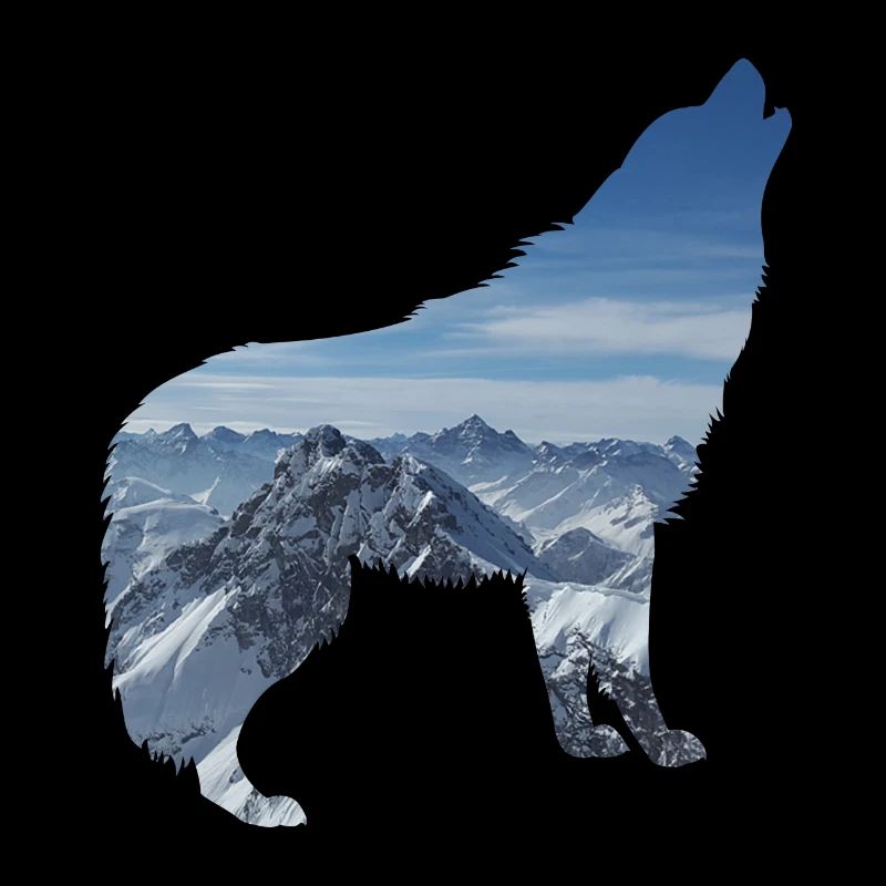 WOLF motif design gift idea birthday style