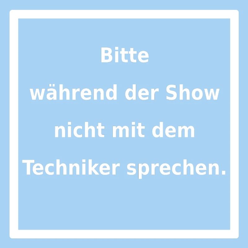 Warnhinweis: Techniker. (weiss)