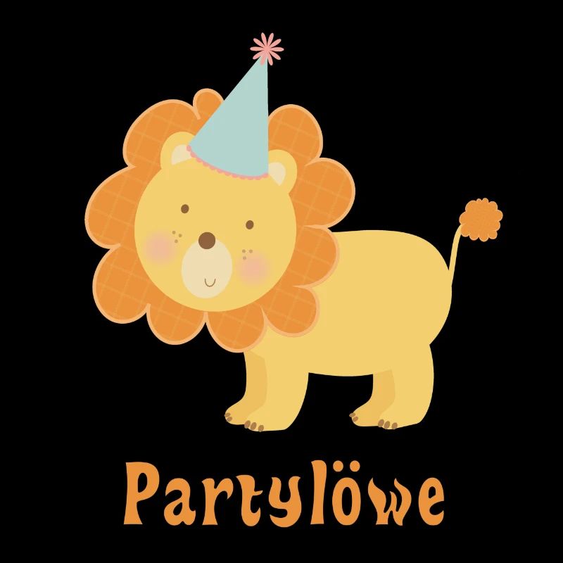 Partylöwe Feiern Geschenkidee Party Löwe Feiern