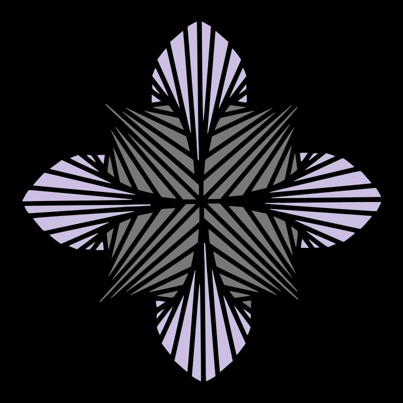 Geometrische Kunst: Achteck (schattiert)