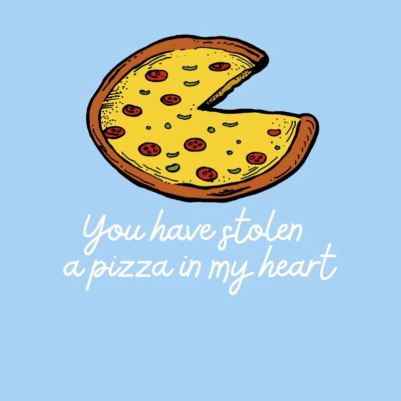 Tu as volé une pizza dans mon coeur blanc