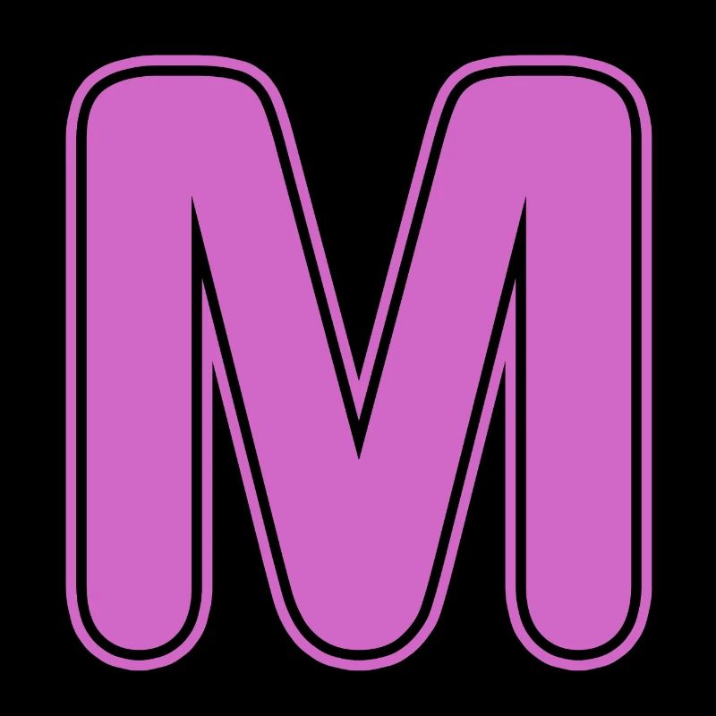 M lettre Alphabet Nom Épeller Cadeau