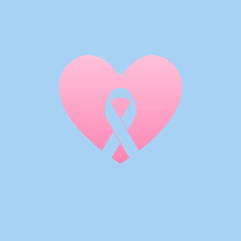 Coeur rose avec arc de conscience