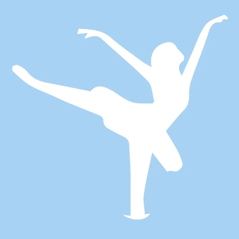 Sprung einer Tänzerin Silhouette