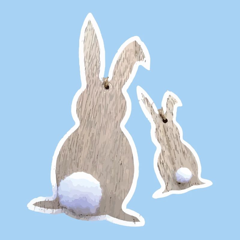 Osterhasen von Hinten