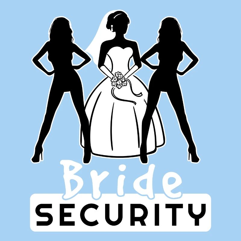 Braut Security Team Partnerlook Junggesellin Fun