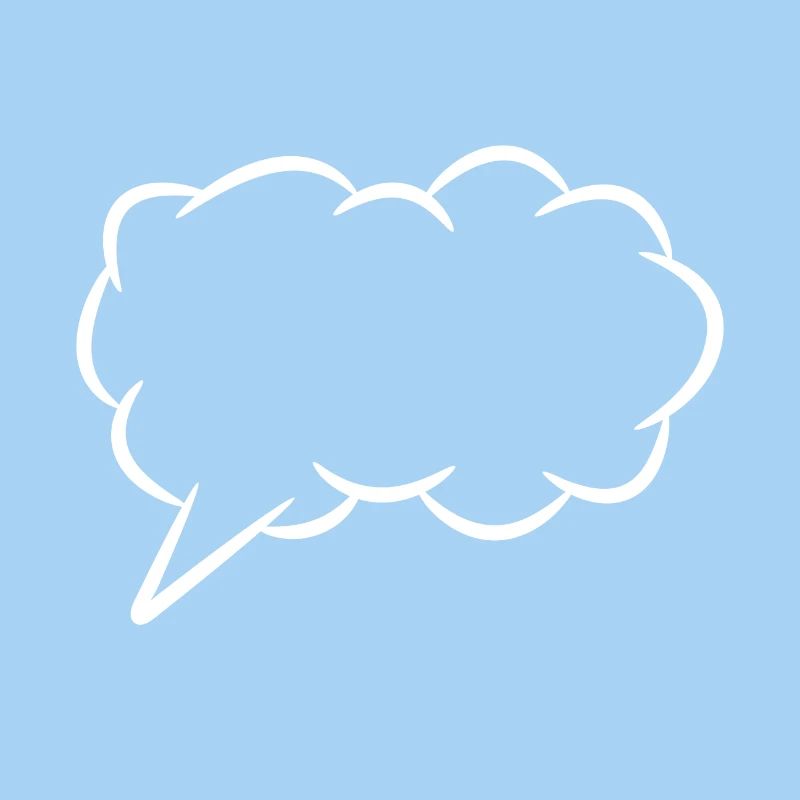 Speech bubble thought bubble