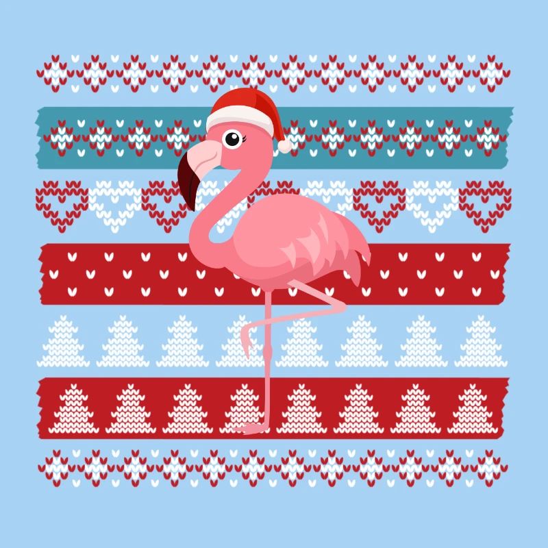 Flamant de Noël laid