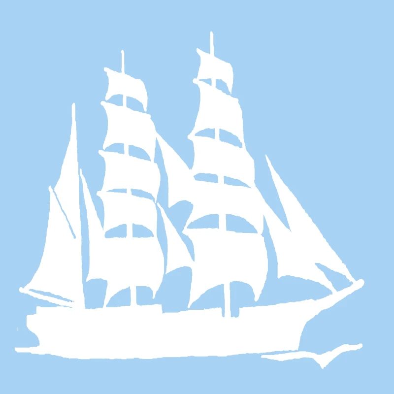 SEGELBOOT GROßFORMAT WEIß