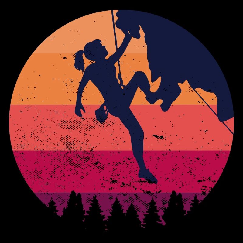 Klettern bergsteigen Kletterin frau geschenk