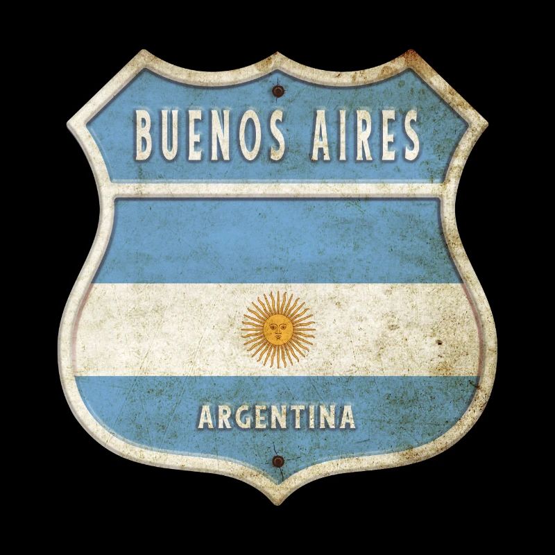Buenos Aires Argentinien Wappen Flaggen Design