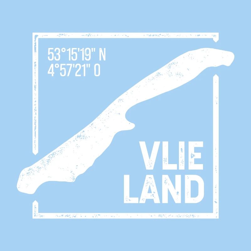 | Vlieland Conception de timbres Island Silhouette