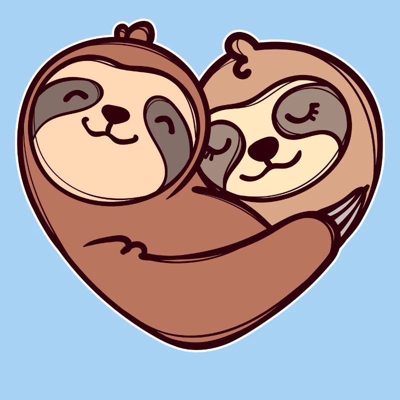 Faultier Herz Schlafen Säugetier Urwaldbewohner