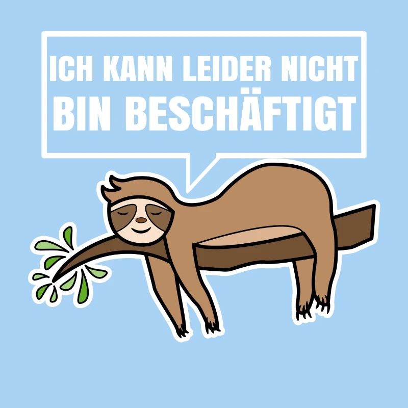 Langschläfer Faultier Statement Tier Schlafen