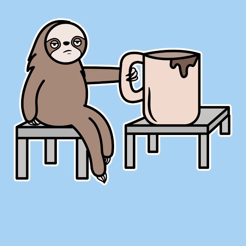 mammal late riser sloth mammal lazy