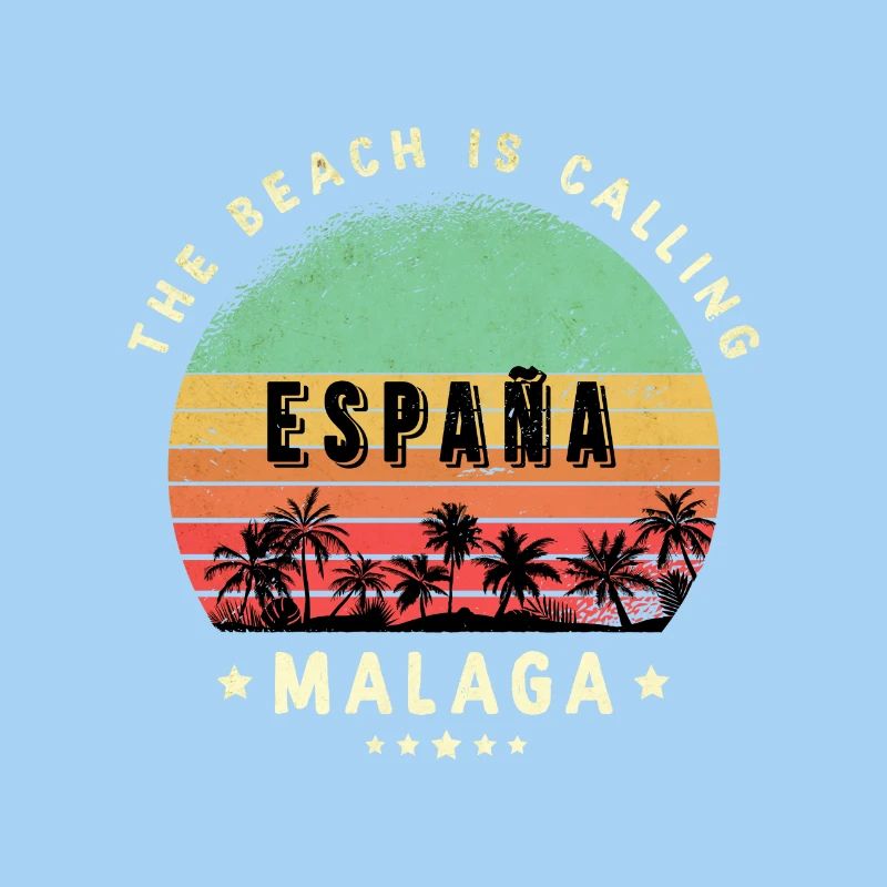 Design de plage de Malaga, Espagne