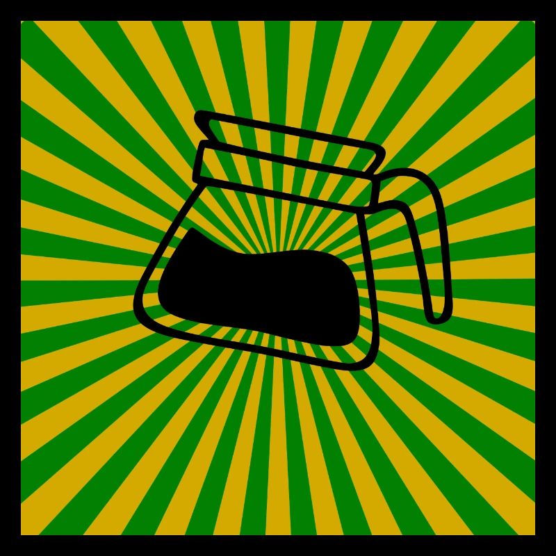 Sunburst Coffee vert jaune-Sunrise Café