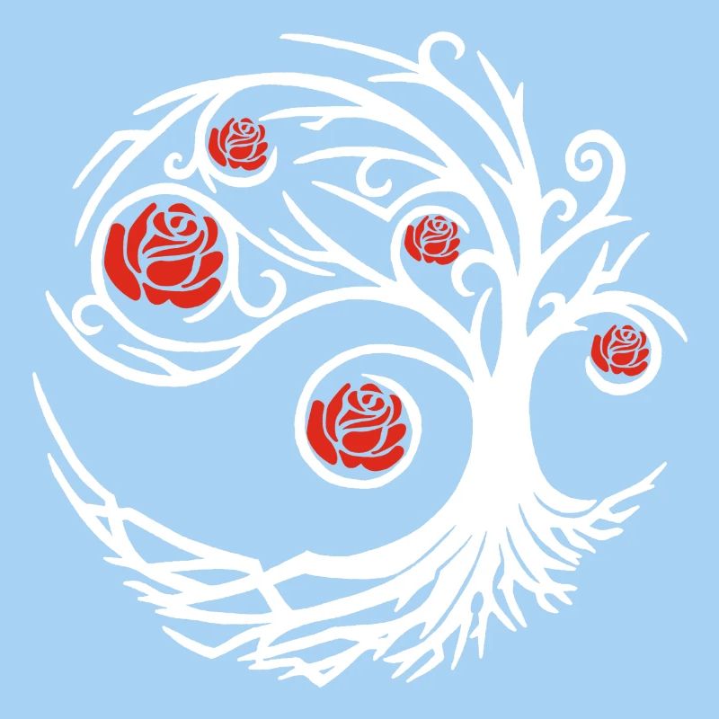 Strange white rose