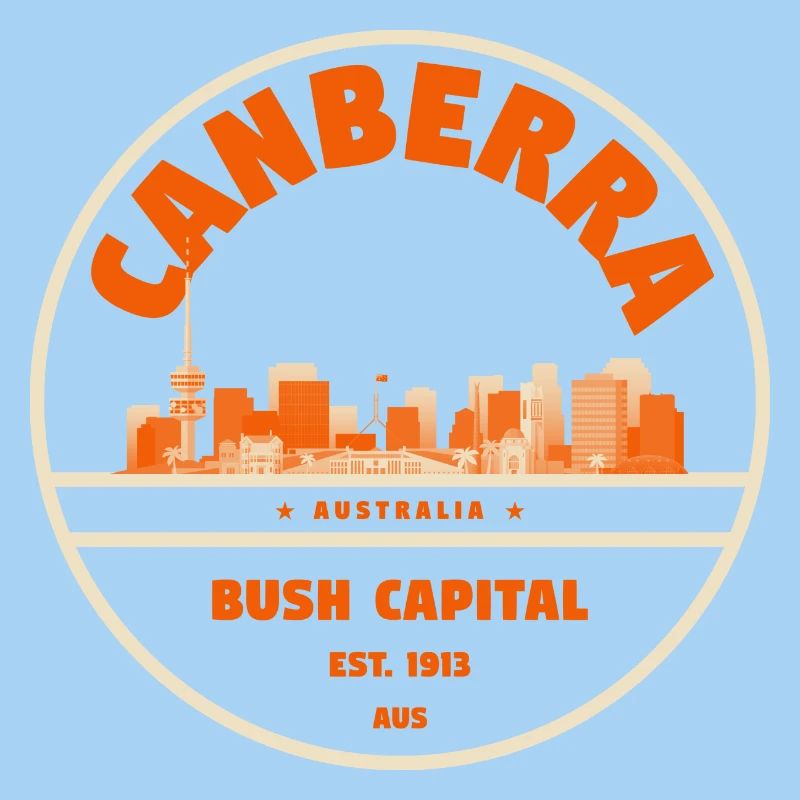 Canberra Skyline Abzeichen