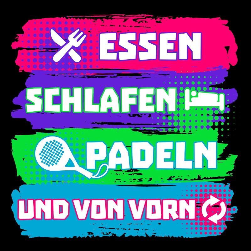 Padel Spieler Freizeit Padelspiel Statement Sport