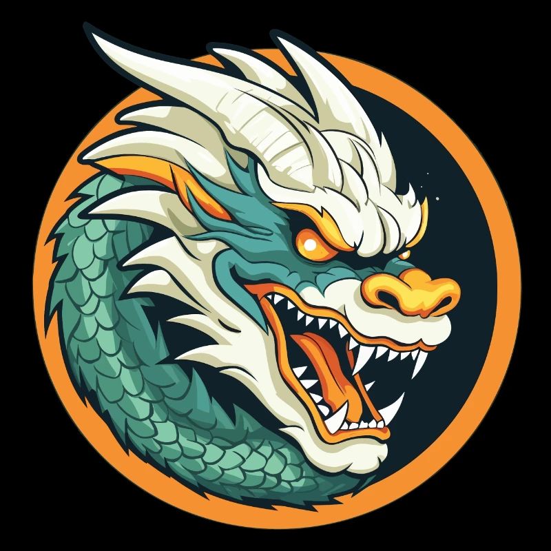 Drachenwappen: Glut-Drachen-Emblem