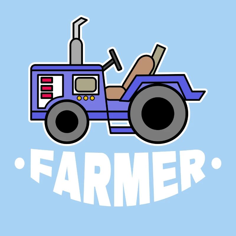 Farmer Traktor Spruch Kraftfahrzeug Landleben Feld