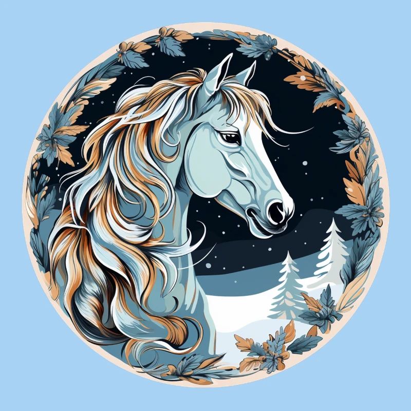 Cheval Boho d’hiver