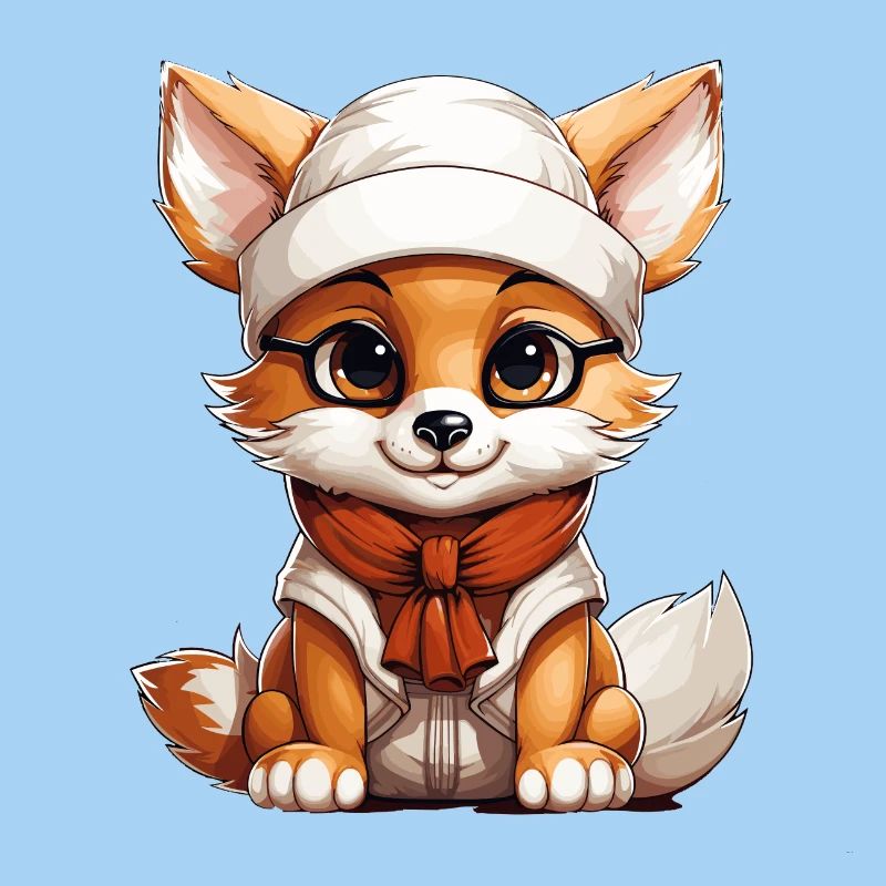 Design de Noël Renard - Style Kawaii