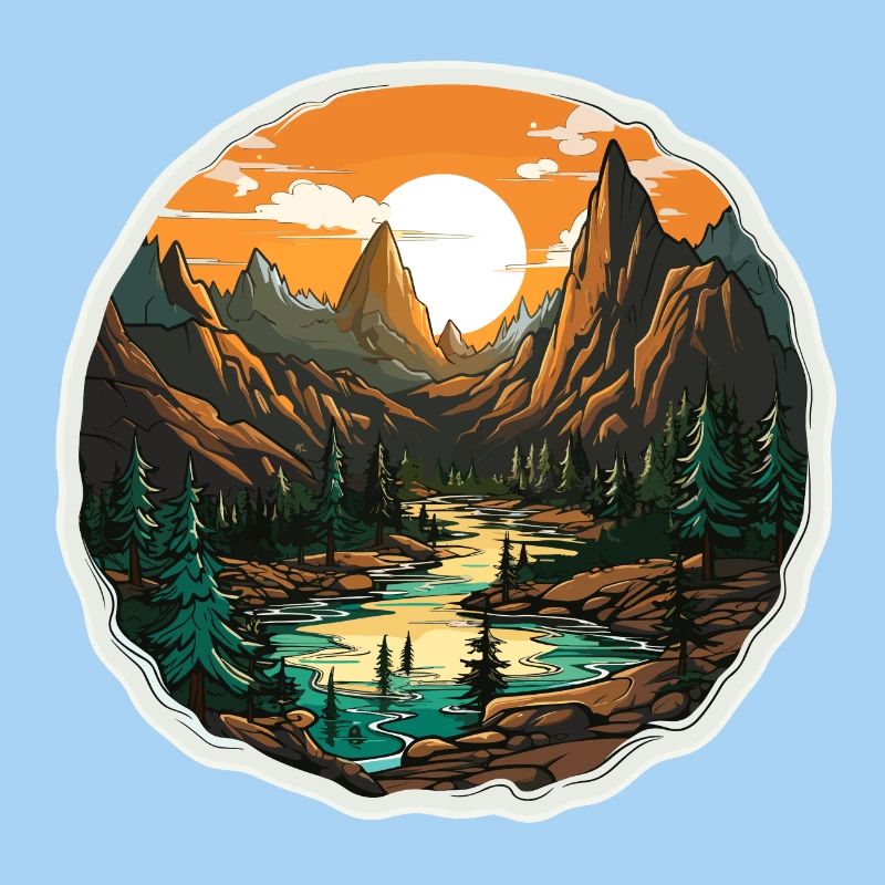 Landschaft - Illustration
