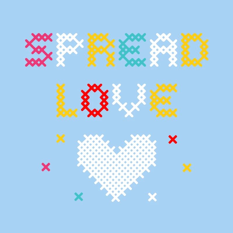 Love Pixel Heart Creative Design