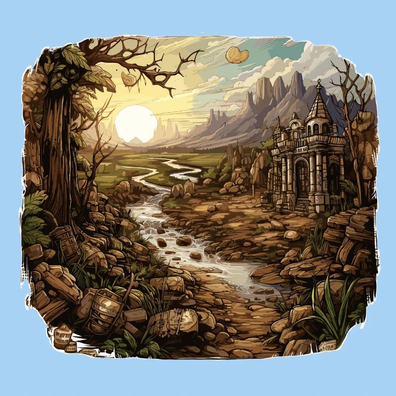 Landschaft - Illustration