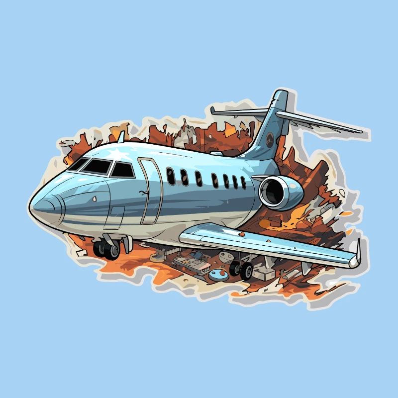 Flugzeug - Illustration