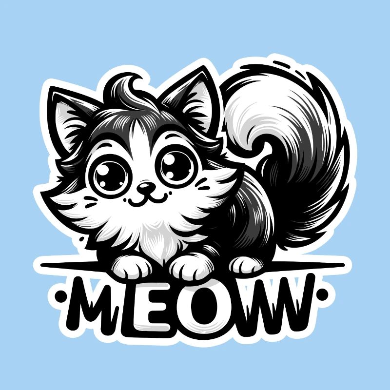 Miaou - Illustration de chat