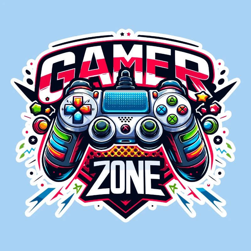 Gamer Zone - Controller Illustration