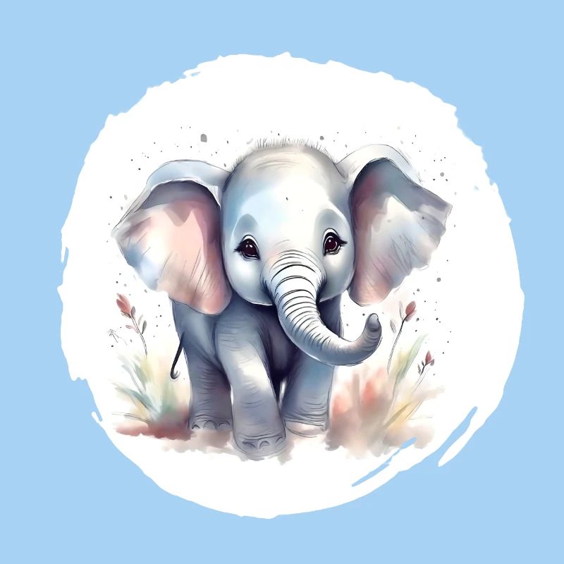 Aquarell Elefant