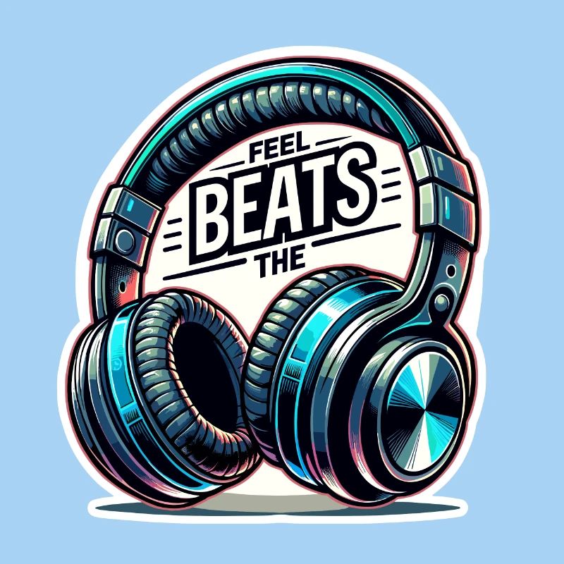 Feel the Beats - Kopfhörer Illustration