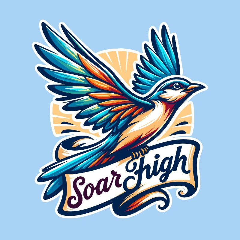 Soar High - Vogel Illustration