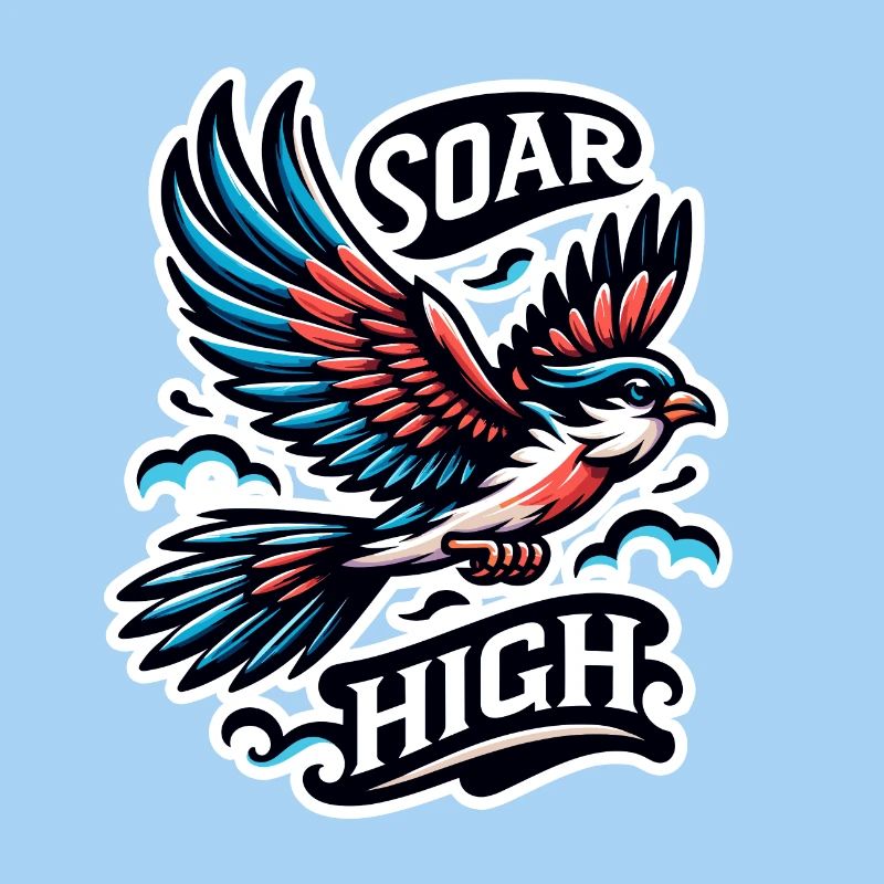 Soar High - Vogel Illustration