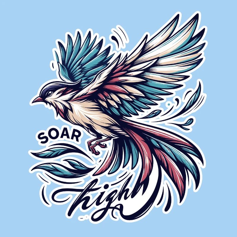 Soar High - Vogel Illustration
