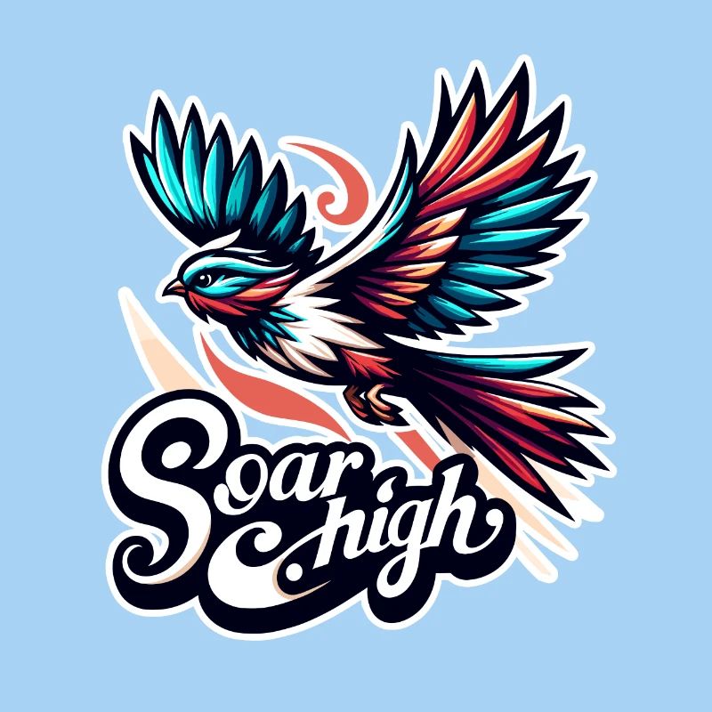 Soar High - Vogel Illustration