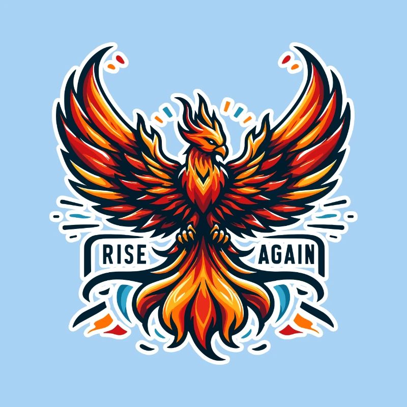 Rise Again - Phönix Illustration