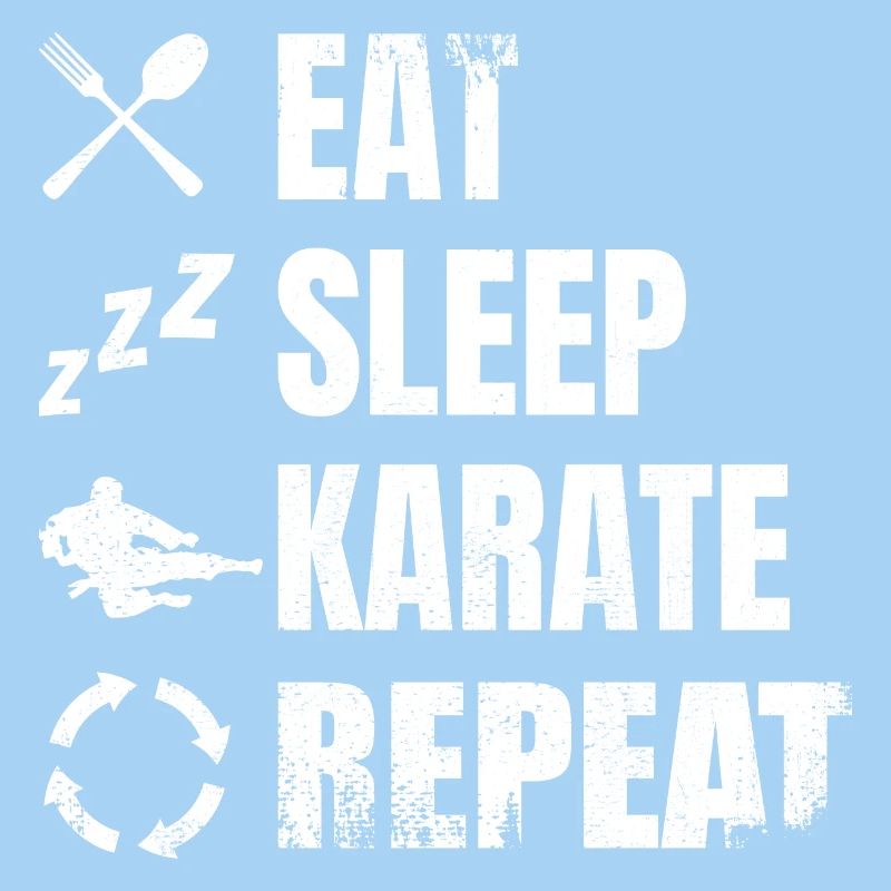 Manger Sommeil Karaté Répéter