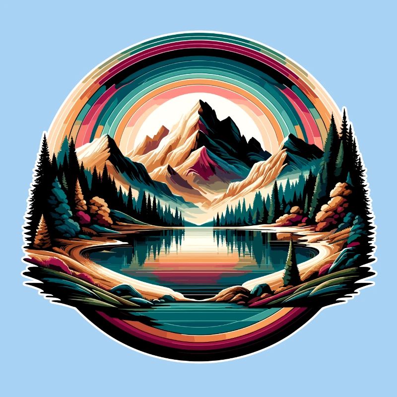 Landschaft - Illustration