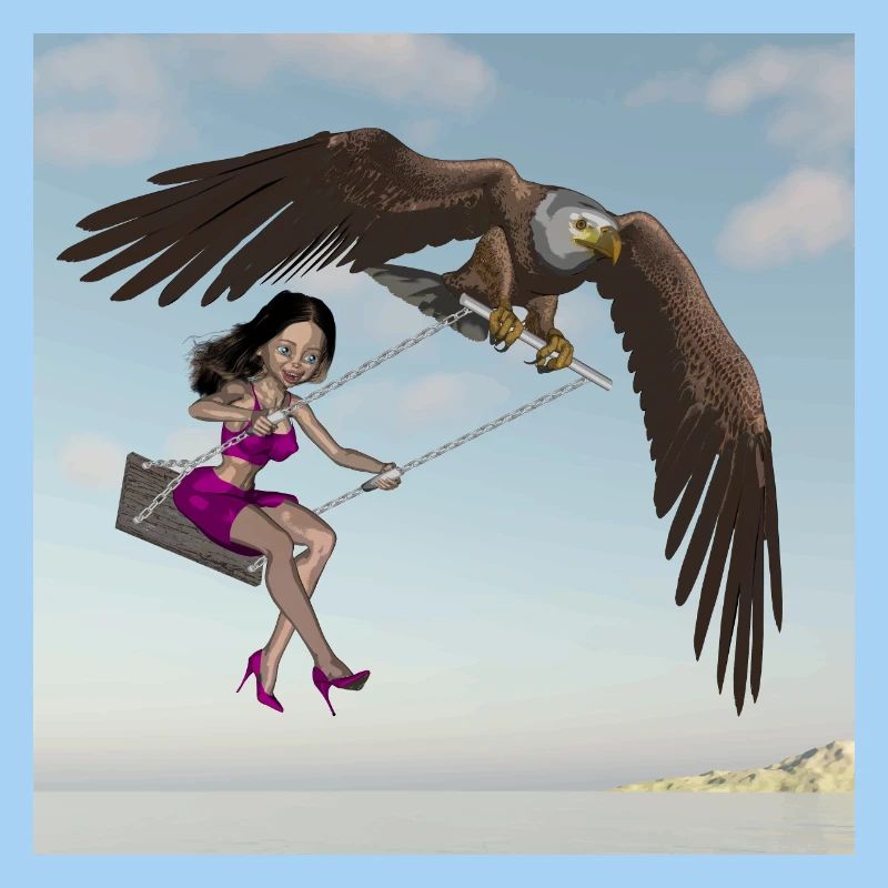 Schwingen am Himmel.